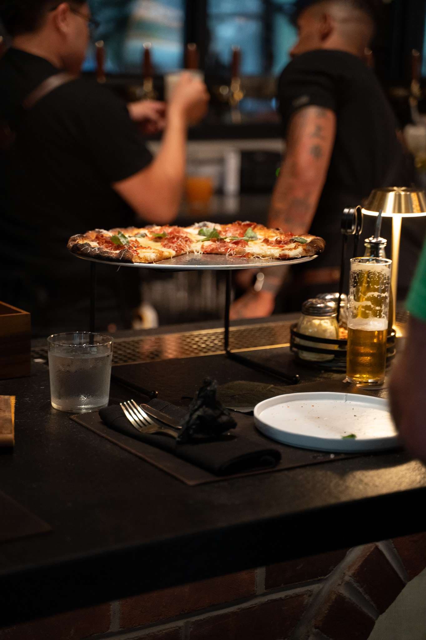 Brick-fire pizza at Knead