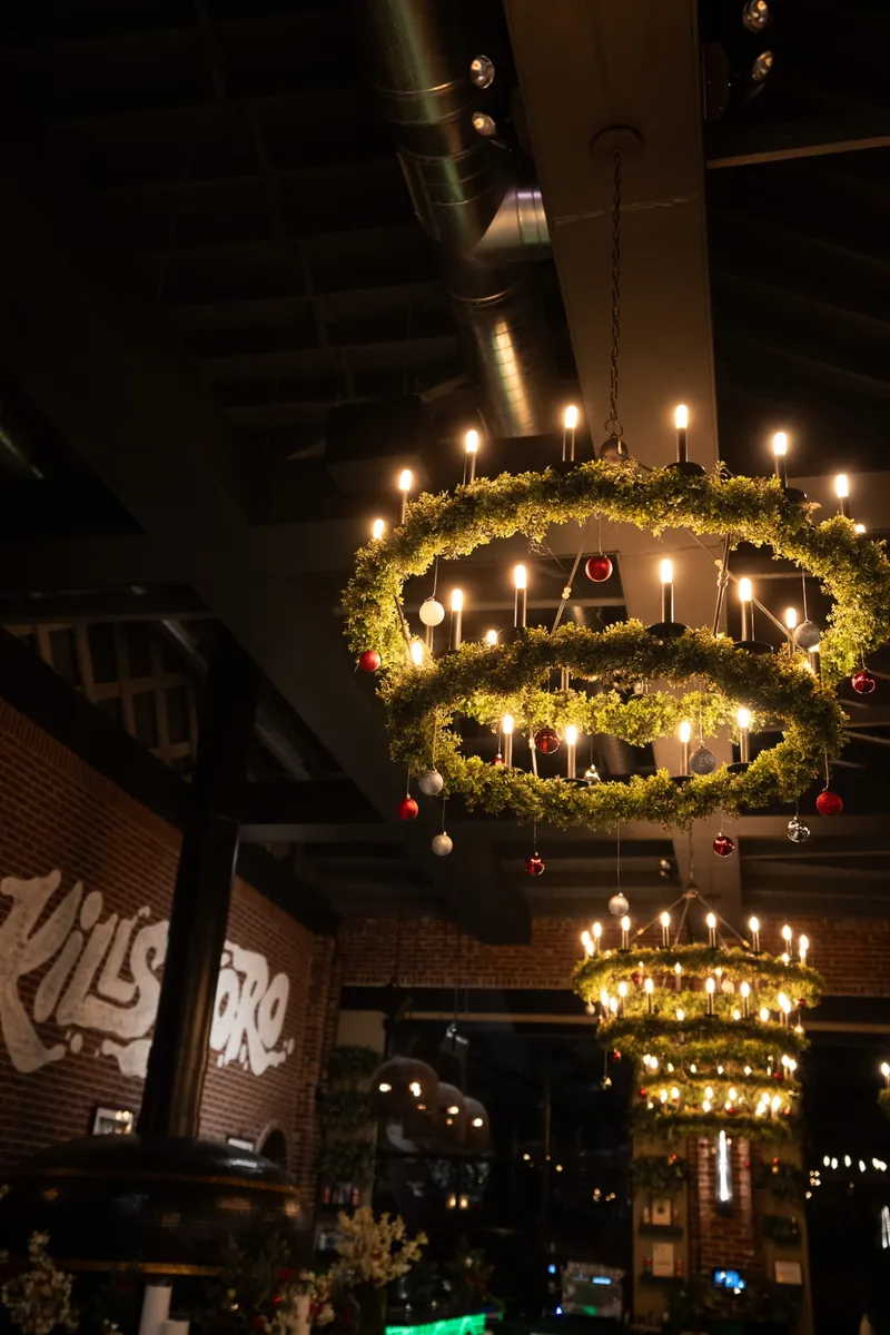 Holiday Wreath Chandelier